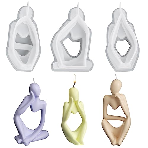 Yiyifor 3 Stück Kerzenform Silikon,3D Silikonform Kerzen,Kerzenformen Zum Gießen,Gießen 3D Kunst Menschlichen Körper Kerze Form für Handarbeit Ornamente Duftkerze Home Decor Duftkerzen Handarbeit Yiyifor 3 Stück Kerzenform Silikon,3D Silikonform Kerzen,Kerzenformen Zum Gießen,Gießen 3D Kunst Menschlichen Körper Kerze Form für Handarbeit Ornamente Duftkerze Home Decor Duftkerzen Handarbeit von Yiyifor