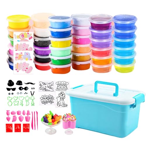 Modelliermasse Lufttrocknend,Yiyifor 36 Farben Knete Set,Ultraleichter Modellier-Ton,Lufttrockener Magischer Knete,Geschenk für Jungen und Mädchen im Alter von 3-12 Jahren Modelliermasse Lufttrocknend,Yiyifor 36 Farben Knete Set,Ultraleichter Modellier-Ton,Lufttrockener Magischer Knete,Geschenk für Jungen und Mädchen im Alter von 3-12 Jahren von Yiyifor