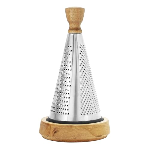 Reibe Edelstahl,Yiyifor Küchenreibe mit Schale aus Echtem Holz,Premium Käsereibe,Parmesanreibe mit Behälter,Messerscharfe Gemüsereibe aus Edelstahl,für Hartkäse Oder als Muskatreibe Reibe Edelstahl,Yiyifor Küchenreibe mit Schale aus Echtem Holz,Premium Käsereibe,Parmesanreibe mit Behälter,Messerscharfe Gemüsereibe aus Edelstahl,für Hartkäse Oder als Muskatreibe von Yiyifor