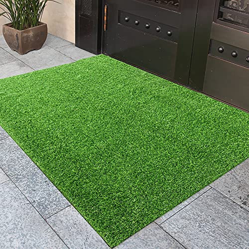 Künstliche Gazon Tepiche,Fake Falsch Gazon Rasen Hohe Dichte Gazon Carpet,Natürliche Realistische Suchen Fußmatte Innen Außen Matte,Rutschfest Gärten Rasen Terrasse Haustier Rasen -Dicke: 2cm 120x200c von Yizc