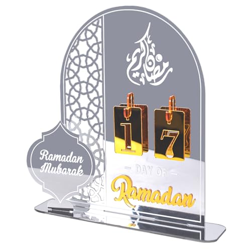 Ramadan Kalender, Ramadan Deko, Eid Mubarak Ramadan Dekoration, 30 Tage Countdown Ramazan Dekor, Ramadan Dekoration Zubehör, Ramadan Kalender Kinder für Zuhause von Yizemay