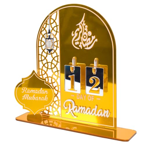 Ramadan Kalender, Ramadan Deko, Eid Mubarak Ramadan Dekoration, 30 Tage Countdown Ramazan Dekor, Ramadan Dekoration Zubehör, Ramadan Kalender Kinder für Zuhause von Yizemay