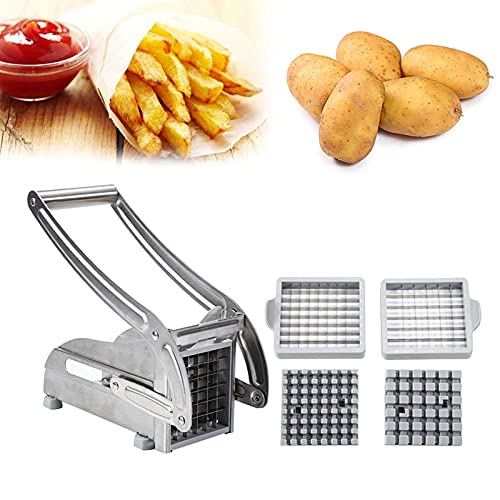 Yizhe Kartoffelschneider Pommes Frites Sauce Schneider Kartoffelschneider Edelstahl mit Zubehör von Yizhe