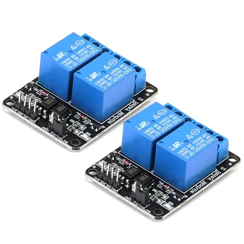Yizhet 2-Kanal-Relais Modul DC 5V, Relaismodul mit Optokoppler für Raspberry Pi, Arduino TTL Logik PIC DSP AVR ARM von Yizhet