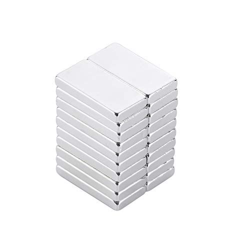 Yizhet 20 Stück Magnet Rechteckig Neodym Magnete für Whiteboard Magnettafel Magnetstreifen Kühlschrank Glas Magnetboards Tafel Pinnwand20 x 10 x 2 mm von Yizhet