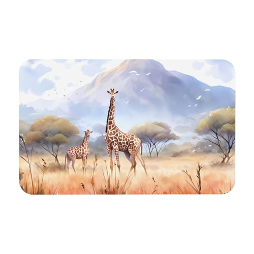 Yizhiyz Afrikanische Savanne Giraffe Kieselgur Matte 50 x 80 cm, saugfähig, schnell trocknend, verschleißfest, geeignet für Bad und Küche. Yizhiyz Afrikanische Savanne Giraffe Kieselgur Matte 50 x 80 cm, saugfähig, schnell trocknend, verschleißfest, geeignet für Bad und Küche. von Yizhiyz