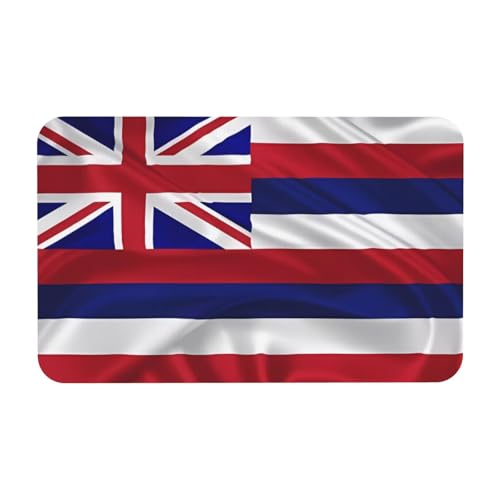 Yizhiyz Flagge von Hawaii, amerikanische Kieselgur Matte, 50 x 80 cm, saugfähig, schnell trocknend, verschleißfest, geeignet für Bad und Küche. von Yizhiyz