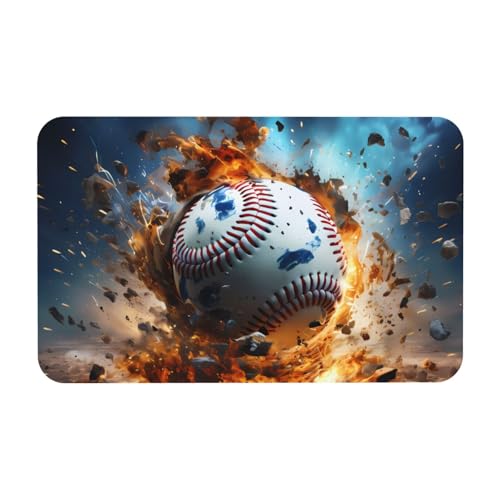 Yizhiyz Hot Baseball Kieselgur Matte 50 x 80 cm, saugfähig, schnell trocknend, verschleißfest, geeignet für Bad und Küche. von Yizhiyz