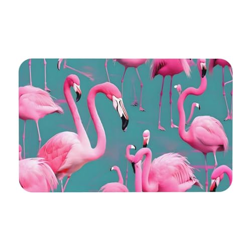 Yizhiyz Kieselgur mit Flamingos, saugfähig, schnell trocknend, verschleißfest, geeignet für Bad und Küche, 50 x 80 cm. Yizhiyz Kieselgur mit Flamingos, saugfähig, schnell trocknend, verschleißfest, geeignet für Bad und Küche, 50 x 80 cm. von Yizhiyz
