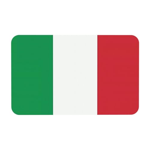 Yizhiyz Kieselgur mit Italien-Flagge, 50 x 80 cm, saugfähig, schnell trocknend, verschleißfest, geeignet für Bad und Küche. von Yizhiyz