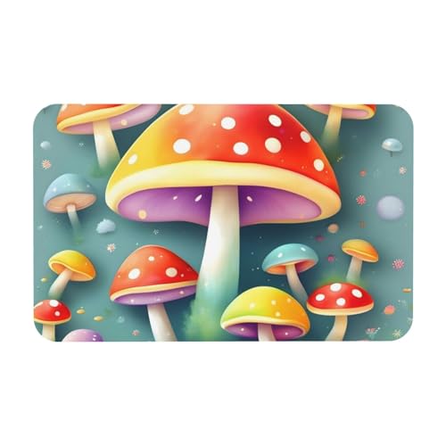 Yizhiyz Kieselgur mit niedlichen farbigen Pilzen, 50 x 80 cm, saugfähig, schnell trocknend, verschleißfest, geeignet für Bad und Küche. Yizhiyz Kieselgur mit niedlichen farbigen Pilzen, 50 x 80 cm, saugfähig, schnell trocknend, verschleißfest, geeignet für Bad und Küche. von Yizhiyz