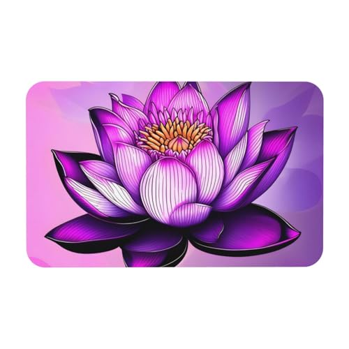 Yizhiyz Lila Lotus Kieselgur Matte 50 x 80 cm, saugfähig, schnell trocknend, verschleißfest, geeignet für Bad und Küche. Yizhiyz Lila Lotus Kieselgur Matte 50 x 80 cm, saugfähig, schnell trocknend, verschleißfest, geeignet für Bad und Küche. von Yizhiyz