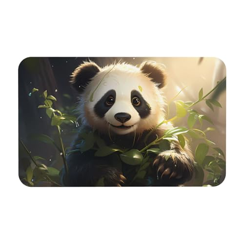 Yizhiyz Niedliche Panda-Pflanzen-Kieselgurmatte, 50 x 80 cm, saugfähig, schnell trocknend, verschleißfest, geeignet für Bad und Küche. Yizhiyz Niedliche Panda-Pflanzen-Kieselgurmatte, 50 x 80 cm, saugfähig, schnell trocknend, verschleißfest, geeignet für Bad und Küche. von Yizhiyz