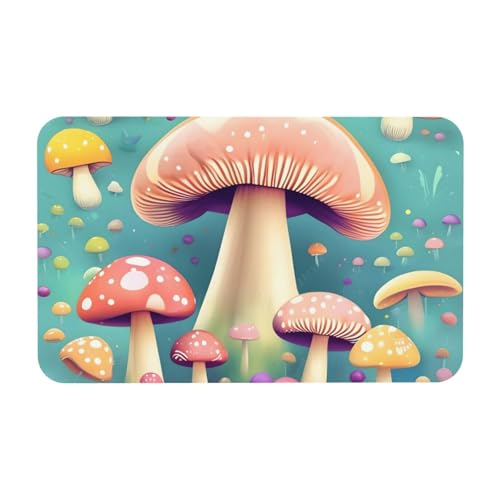 Yizhiyz Pretty Little Mushrooms Kieselgur-Matte, 50 x 80 cm, saugfähig, schnell trocknend, verschleißfest, geeignet für Bad und Küche. Yizhiyz Pretty Little Mushrooms Kieselgur-Matte, 50 x 80 cm, saugfähig, schnell trocknend, verschleißfest, geeignet für Bad und Küche. von Yizhiyz