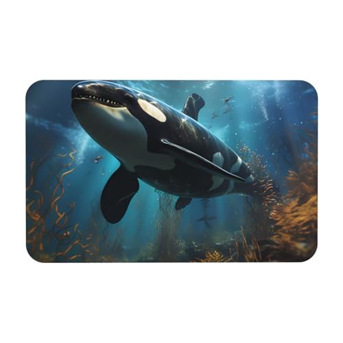 Yizhiyz Riesige Killerwale Kieselgur Matte 50 x 80 cm, saugfähig, schnell trocknend, verschleißfest, geeignet für Bad und Küche. Yizhiyz Riesige Killerwale Kieselgur Matte 50 x 80 cm, saugfähig, schnell trocknend, verschleißfest, geeignet für Bad und Küche. von Yizhiyz