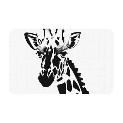 Yizhiyz Schwarz-weiße Giraffen-Kieselgur Matte 50 x 80 cm, saugfähig, schnell trocknend, verschleißfest, geeignet für Bad und Küche. Yizhiyz Schwarz-weiße Giraffen-Kieselgur Matte 50 x 80 cm, saugfähig, schnell trocknend, verschleißfest, geeignet für Bad und Küche. von Yizhiyz