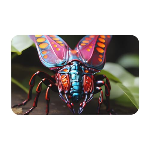 Yizhiyz Strange Insects Kieselgur Matte 50 x 80 cm, saugfähig, schnell trocknend, verschleißfest, geeignet für Bad und Küche. von Yizhiyz