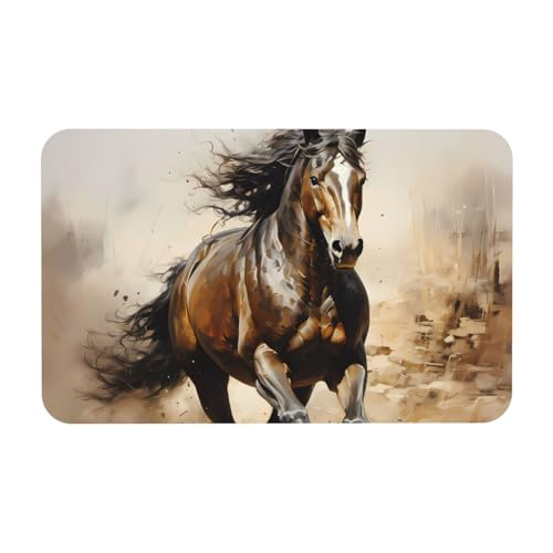 Yizhiyz Western Horse Kieselgur-Matte, 50 x 80 cm, saugfähig, schnell trocknend, verschleißfest, geeignet für Bad und Küche. Yizhiyz Western Horse Kieselgur-Matte, 50 x 80 cm, saugfähig, schnell trocknend, verschleißfest, geeignet für Bad und Küche. von Yizhiyz