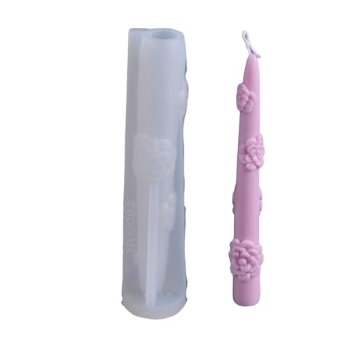 Yjcnelcr Silikonform für Blumen, Kerzen, Seifen, Ornamente, lange Stangen, Gießformen für Zuhause von Yjcnelcr