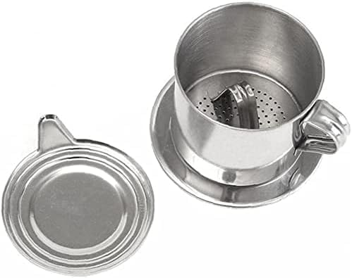 Yjemle 1 Set Vietnamesischer Kaffeefilter Edelstahl Kaffeekanne Drip Infuse Cup Brauen Teekanne Kein Papiertropfen Kaffeekanne Maschine Filter Attraktive Verarbeitung Wiederverwendbare Filter Yjemle 1 Set Vietnamesischer Kaffeefilter Edelstahl Kaffeekanne Drip Infuse Cup Brauen Teekanne Kein Papiertropfen Kaffeekanne Maschine Filter Attraktive Verarbeitung Wiederverwendbare Filter von Yjemle
