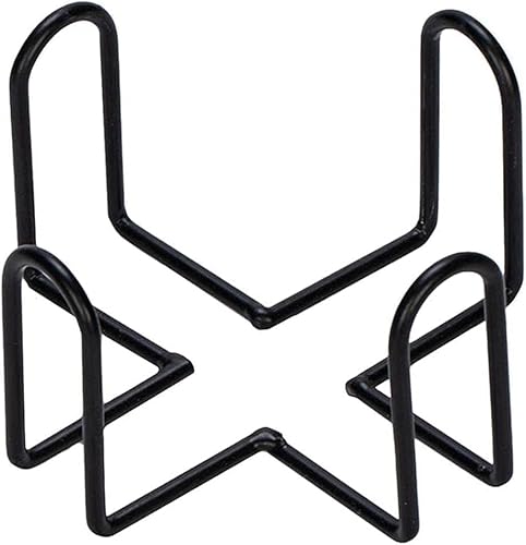Yjemle Schwarzer Eisen-Untersetzer-Halter, Metall-Aufbewahrungsregal, Untersetzer-Regal für runde und quadratische Untersetzer, Bar Esszimmer und unterhaltsame Bar-Werkzeuge (11,9 x 11,7 x 6,3 cm) von Yjemle