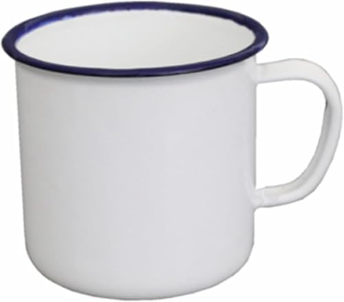 Yjemle Weiße Emaille-Kaffeetasse, Teetasse, Emaille-Trinkbecher für Zuhause/Büro/Reisen/Camping, wiederverwendbar, tragbar, Campingbecher, Kaffeetasse für drinnen und draußen, Essaktivitäten Yjemle Weiße Emaille-Kaffeetasse, Teetasse, Emaille-Trinkbecher für Zuhause/Büro/Reisen/Camping, wiederverwendbar, tragbar, Campingbecher, Kaffeetasse für drinnen und draußen, Essaktivitäten von Yjemle