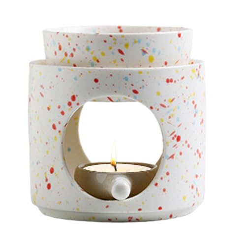 Duftlampe Aus Keramik Mit Teelichthalter | Teelicht-Wachsschmelzbrenner – Aromalampe | Duftöl- Und Duftwachsdiffusor | Abnehmbare Schüssel | Gerillte Oberfläche Duftlampe Aus Keramik Mit Teelichthalter | Teelicht-Wachsschmelzbrenner – Aromalampe | Duftöl- Und Duftwachsdiffusor | Abnehmbare Schüssel | Gerillte Oberfläche von Yjkedfh