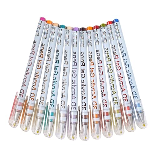 Yjkedfh 3D Acrylic Malstifte Gel,Acryl Farbmarker Set Für Steine | Zeichenmarker Auf Wasserbasis Für Stein Stoff Karten Leinwand Scrapbook Papier Kreative Projekte Yjkedfh 3D Acrylic Malstifte Gel,Acryl Farbmarker Set Für Steine | Zeichenmarker Auf Wasserbasis Für Stein Stoff Karten Leinwand Scrapbook Papier Kreative Projekte von Yjkedfh