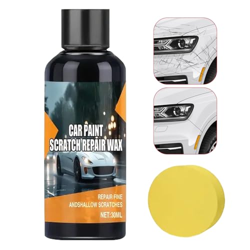Yjkedfh Autokratzer Entferner Paste,PoliturZur Fahrzeugaufbereitung | 30ml Pflegezubehör Politur Restaurator für Auto Motorrad SUV Boot von Yjkedfh