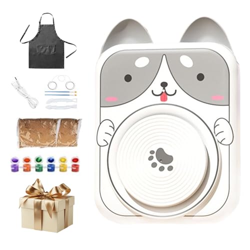 Yjkedfh Kleine Töpferscheibe USB 5V DC, Tierische Formen Trainingsrad, Einsteigerfreundliches Werkzeug Zum Formen Gestalten Schnitzen Modellieren Von Ton Yjkedfh Kleine Töpferscheibe USB 5V DC, Tierische Formen Trainingsrad, Einsteigerfreundliches Werkzeug Zum Formen Gestalten Schnitzen Modellieren Von Ton von Yjkedfh