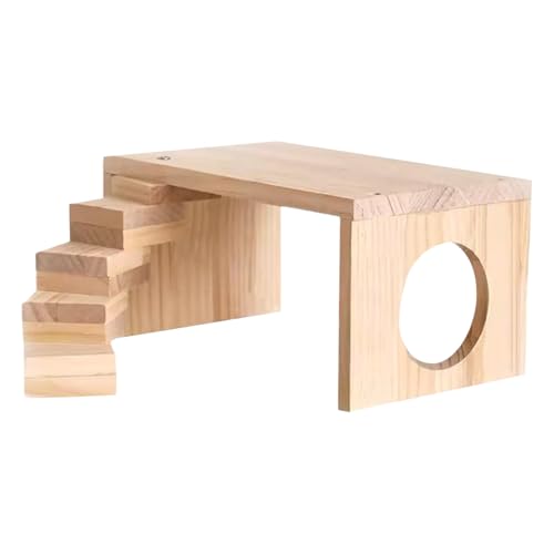 Yjkedfh Plattformen für den Hamsterkäfig,Holz Kletter Spielzeug - Mehrstöckiges Nagefreundliches Kletter- und Bewegungsspielzeug Für Kleintiere Wie Hamster, Mäuse, Gerbil, Chinchilla & Meerschweinchen von Yjkedfh