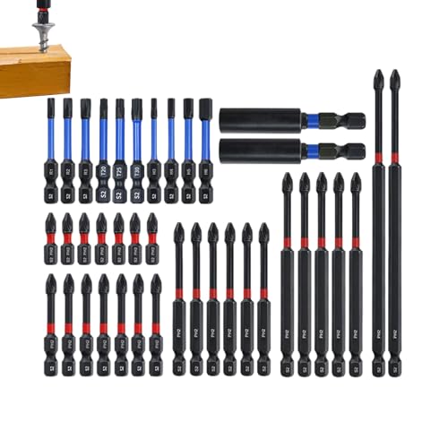 Yjkedfh Schrauberbits Für Bohrer | Elektroschrauber-Bits | 39-teiliges Anti-Rutsch Sechskant-Ergonomisch für Dachmontage Metallbau Möbelmontage Trockenbau Yjkedfh Schrauberbits Für Bohrer | Elektroschrauber-Bits | 39-teiliges Anti-Rutsch Sechskant-Ergonomisch für Dachmontage Metallbau Möbelmontage Trockenbau von Yjkedfh