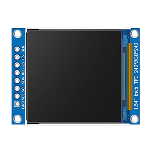 Yklhsocneg 1,54 Zoll 240X240 Farb-TFT-Display IPS LCD-Bildschirm-Schnittstelle TFT-Display (Blau, 1 Stück) von Yklhsocneg