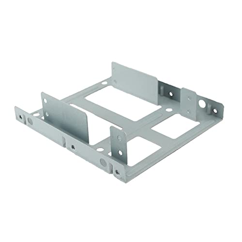 Yklhsocneg 1 Satz Festplattenschächte 2,5 bis 3,5 Festplattenhalterung Dual-Drive SSD Solid State Drive Konvertierungshalterung Yklhsocneg 1 Satz Festplattenschächte 2,5 bis 3,5 Festplattenhalterung Dual-Drive SSD Solid State Drive Konvertierungshalterung von Yklhsocneg