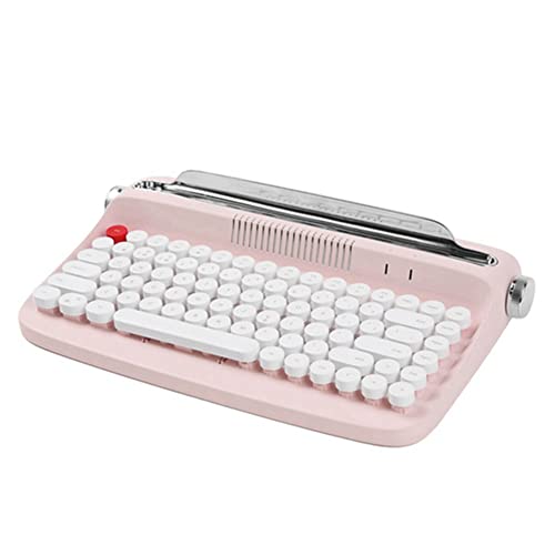 Yklhsocneg Drahtlose Bluetooth-Tastatur, BüRo, Schreibmaschine, Mechanisches GefüHl, Tablet, Universelle Retro-Notebook-Tastatur mit Runden Tasten, A Yklhsocneg Drahtlose Bluetooth-Tastatur, BüRo, Schreibmaschine, Mechanisches GefüHl, Tablet, Universelle Retro-Notebook-Tastatur mit Runden Tasten, A von Yklhsocneg
