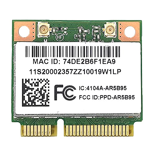 Yklhsocneg Für Z370 Y460 G470 Z470 Z560 AR5B95 2.4G 150 Mbps Mini PCIE 802.11N Eingebaute drahtlose Netzwerkkarte von Yklhsocneg