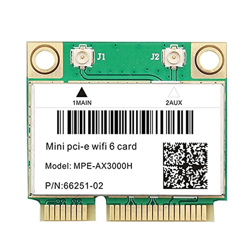 Yklhsocneg WiFi 6E AX3000H Drahtlose Netzwerkkarte BT 5.2 für Mini PCIE Wi-Fi Adapter für Desktop/Laptop Win10 Yklhsocneg WiFi 6E AX3000H Drahtlose Netzwerkkarte BT 5.2 für Mini PCIE Wi-Fi Adapter für Desktop/Laptop Win10 von Yklhsocneg