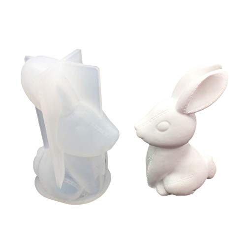 Ykop Osterhase Silikon Form Ostern Silikonform Ostern Backform Kuchenform Silikon Backform Hase Osterhase 3D Seifenform Silikon Schokoladenform Fondant Mousse Mold von Ykop