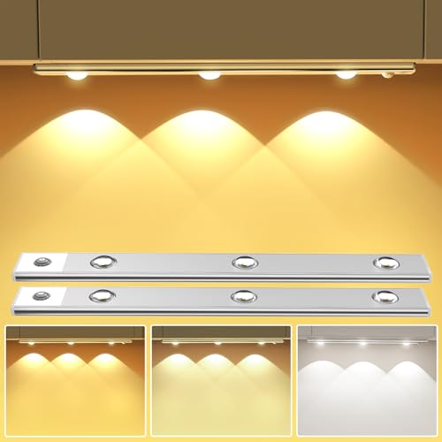 1200mAh Licht Küche Unterschrank mit Bewegungsmelder 2 Stück, 30CM Dimmbar Schranklicht 3000K/4000K/6000K Küchenbeleuchtung Schrankleuchte Led Leiste für Kleiderschrank Schrank Treppe Deko Wohnzimmer 1200mAh Licht Küche Unterschrank mit Bewegungsmelder 2 Stück, 30CM Dimmbar Schranklicht 3000K/4000K/6000K Küchenbeleuchtung Schrankleuchte Led Leiste für Kleiderschrank Schrank Treppe Deko Wohnzimmer von Ylatoial