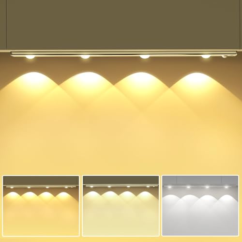 44CM Licht Kleiderschrank Bewegungsmelder, 1500mAh Dimmbar Schranklicht 3 Farbtemperaturen 10%-100% Helligkeit Einstellbar Licht Unter Küchenschrank Küchenlicht für Weinschrank Bücherregal Küchen Deko 44CM Licht Kleiderschrank Bewegungsmelder, 1500mAh Dimmbar Schranklicht 3 Farbtemperaturen 10%-100% Helligkeit Einstellbar Licht Unter Küchenschrank Küchenlicht für Weinschrank Bücherregal Küchen Deko von Ylatoial