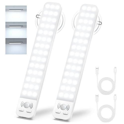 Schrankbeleuchtung Led mit Bewegungsmelder 25cm 2000mAh Unterbauleuchte Küche LED USB-C wiederaufladbar Schranklicht Dimmbar Schrankleuchte Led Leiste Kabellos für Küchen Schrank Treppen 2 Stück Schrankbeleuchtung Led mit Bewegungsmelder 25cm 2000mAh Unterbauleuchte Küche LED USB-C wiederaufladbar Schranklicht Dimmbar Schrankleuchte Led Leiste Kabellos für Küchen Schrank Treppen 2 Stück von Ylatoial