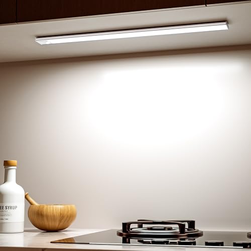 Ylatoial Unterbauleuchte Küche LED 41CM Schrankbeleuchtung mit Bewegungsmelder 2800mAh Aufladbar USB Unterbauleuchte Küche dimmbar Led Lampe Kabellos Schranklicht für Küche, Schlafzimmer, Badezimmer von Ylatoial