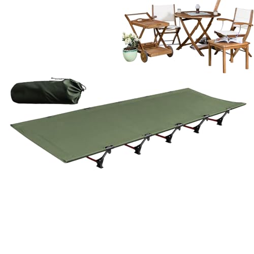 Ylnailky Campingbett, faltbares Campingbett, Bettwäsche mit einfacher Einrichtung, Outdoor-Rucksackreisen, Wandern, Gäste-Reisen zu Hause, im Freien von Ylnailky