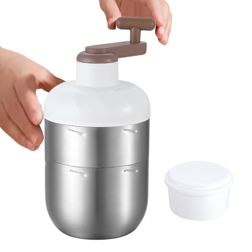 Ylnailky Eisraspel,Manueller Handkurbel Raspler - Edelstahl Tragbarer Eismacher,Für Haushalt Küche Cocktails Getränke Outdoor Picknicks Ylnailky Eisraspel,Manueller Handkurbel Raspler - Edelstahl Tragbarer Eismacher,Für Haushalt Küche Cocktails Getränke Outdoor Picknicks von Ylnailky