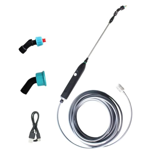 Ylnailky Elektrische Sprühstange - Type-C Ladbarer Teleskop Bewässerungsstiel Für Rasen Und Garten,Mit Mehrfachdüsen Bewässerungsgriff Für Rasen Garten Pflanzen von Ylnailky