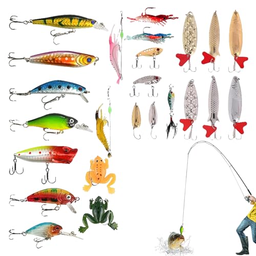 Ylnailky Fisch-Countdown-Kalender | 24 Tage Angelköder Weihnachts Adventskalender,Festliches Angelköder-Set für Fans Outdoor Hobby Wohnaccessoire Weihnachtszeit Geschenkidee Vatertag Ylnailky Fisch-Countdown-Kalender | 24 Tage Angelköder Weihnachts Adventskalender,Festliches Angelköder-Set für Fans Outdoor Hobby Wohnaccessoire Weihnachtszeit Geschenkidee Vatertag von Ylnailky