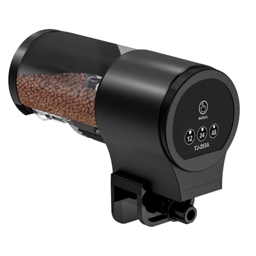 Ylnailky Fischfutterautomat | Automatischer Futterdispenser Für Fische - 100ml Schwimmendes Absinkendes Flockenfutter Dispenser Mit Zeitschaltuhr Für Aquariumfische Ylnailky Fischfutterautomat | Automatischer Futterdispenser Für Fische - 100ml Schwimmendes Absinkendes Flockenfutter Dispenser Mit Zeitschaltuhr Für Aquariumfische von Ylnailky