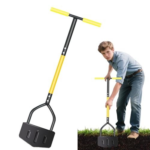 Ylnailky Garten Kantenschneider Werkzeug - Garten Blumenbeet-Kantenschneider Mit Sägezahn - Multifunktionswerkzeug Robuster Rasenreiniger für Hobbygärtner und Hausbesitzer von Ylnailky