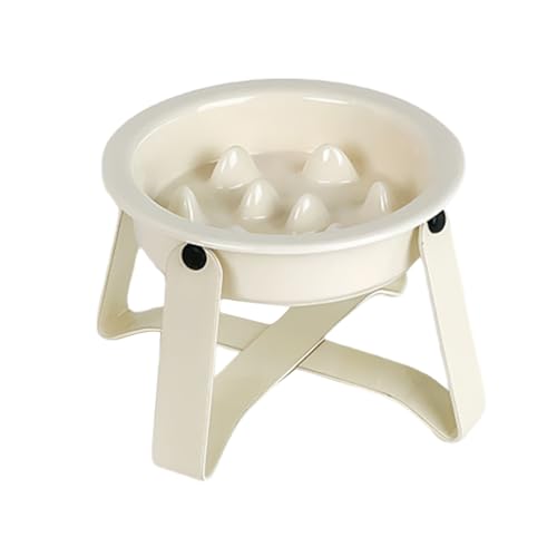 Ylnailky Hundenapf Slow Feeder – Keramik Metall Puzzle Labyrinth Futternapf – Geschirr-Futterspender mit Eisenständer für Küche Alltag Zuhause Indoor Wohnung Outdoor Reisen Welpen Gesundes Ylnailky Hundenapf Slow Feeder – Keramik Metall Puzzle Labyrinth Futternapf – Geschirr-Futterspender mit Eisenständer für Küche Alltag Zuhause Indoor Wohnung Outdoor Reisen Welpen Gesundes von Ylnailky