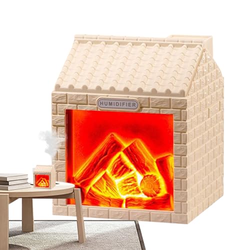 Ylnailky KALTER Nebel LUFTBEFEUCHTER, Persönlicher Befeuchter mit LED-Nachttischlampe, 200ml Leiser Kamin Aromadiffusor Für Zuhause Wellnessbereich Auto von Ylnailky